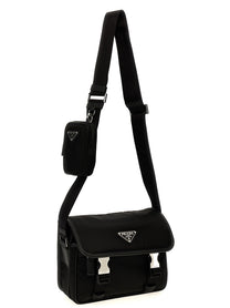 PRADA Messenger Crossbody Bag Black