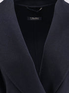 S MAX MARA Women's Messi Virgin Wool Coat White, view 3