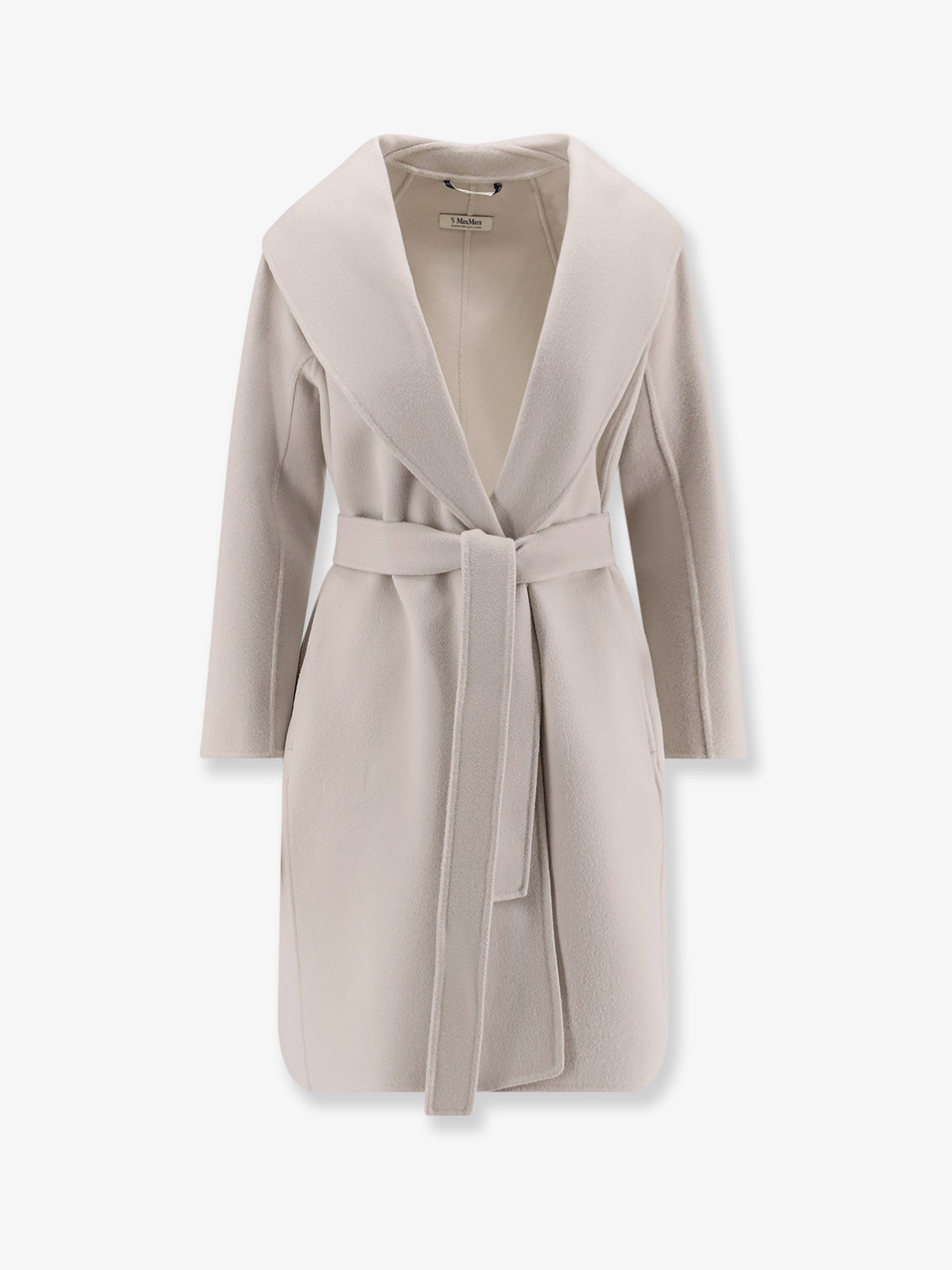 S Max Mara Women's Messi Virgin Wool Coat White