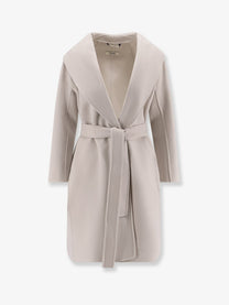 S Max Mara Women's Messi Virgin Wool Coat White