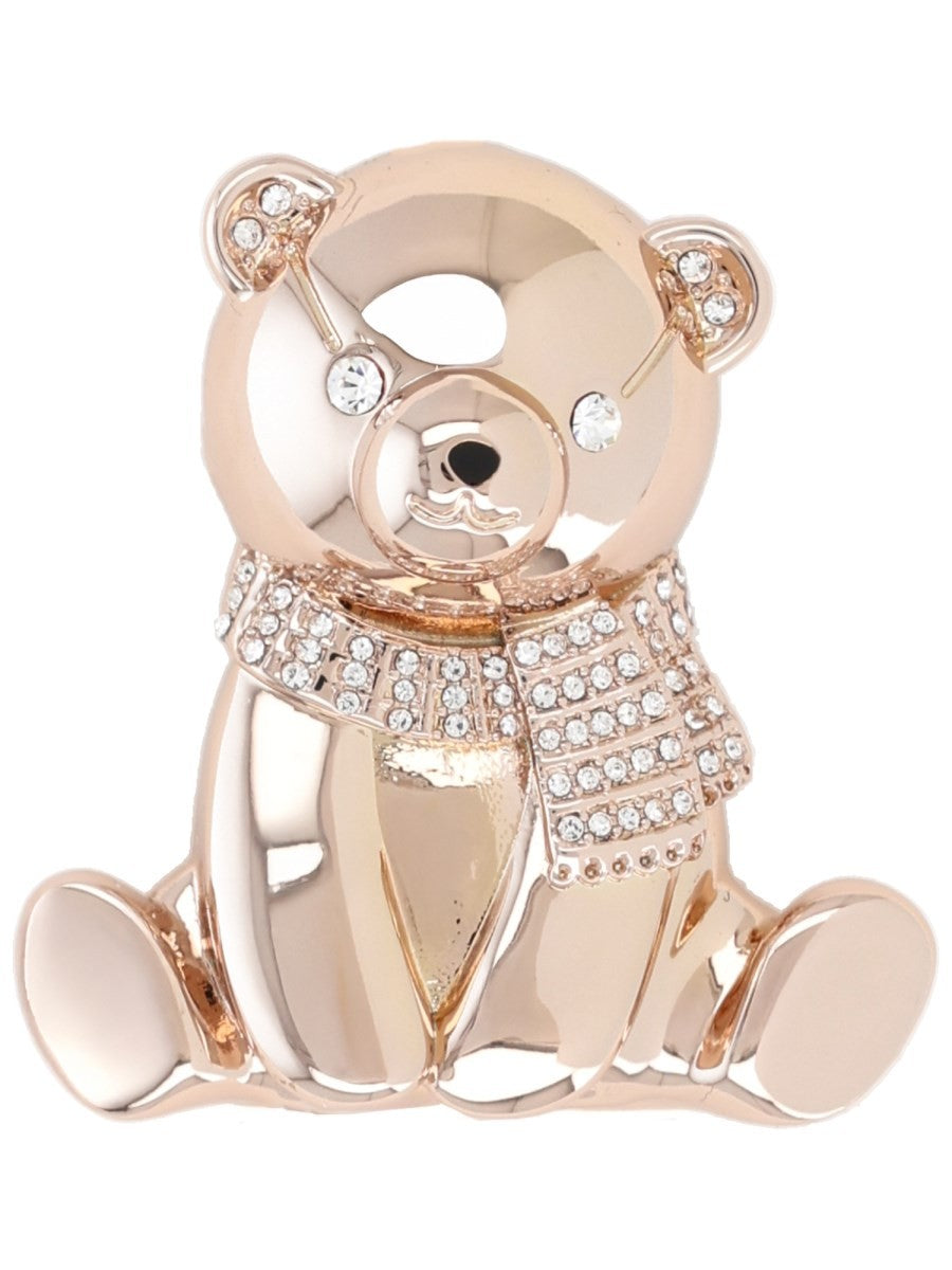 Max Mara Women's Metal and Rhinestone Brooch Gold