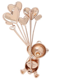 Max Mara Women's Metal and Rhinestone Brooch Gold