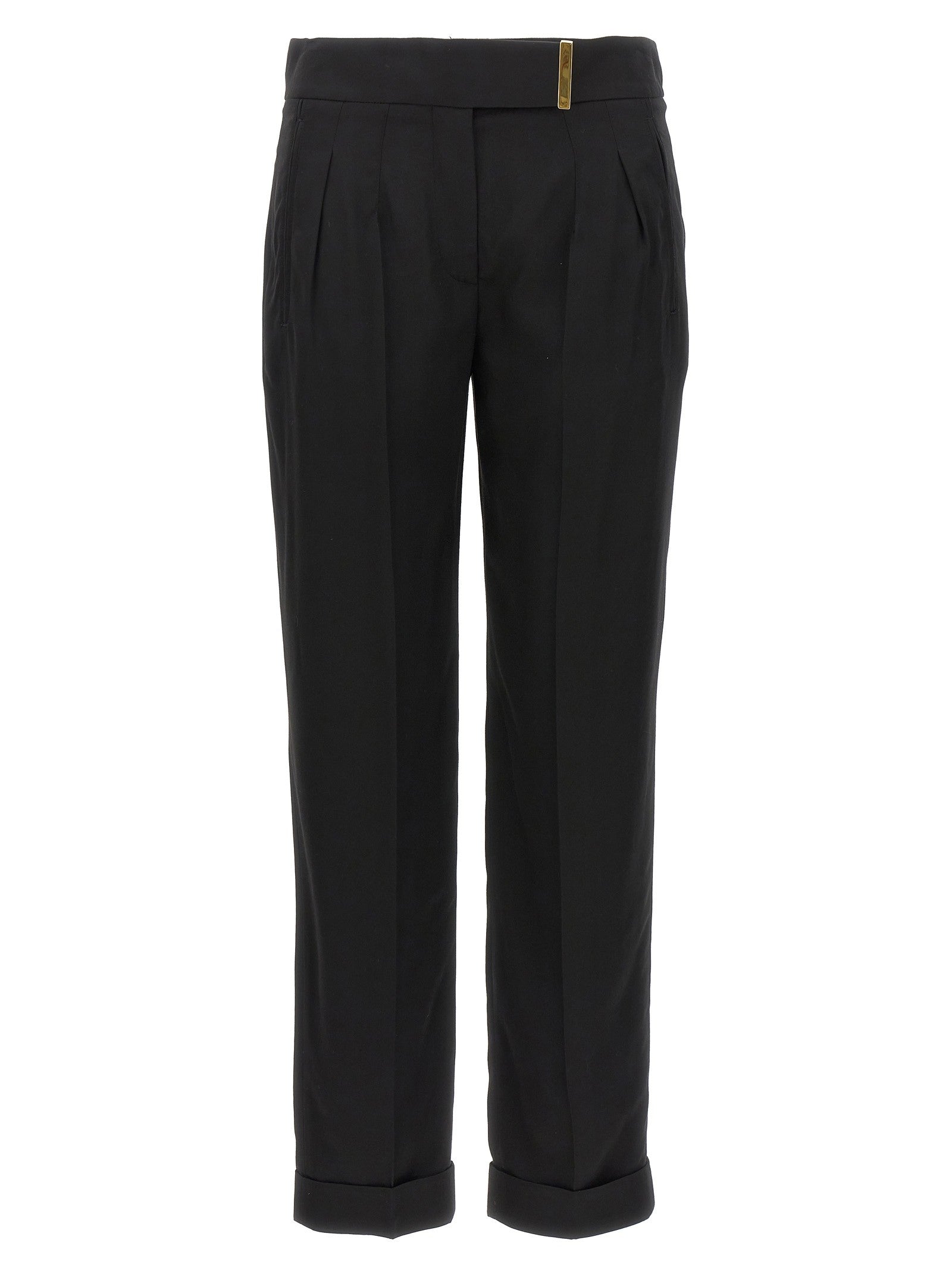 Tom Ford Metal Bar Detail Trousers Black