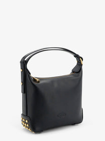 Tod's Women's Metal Dots Leather Mini Bag Black