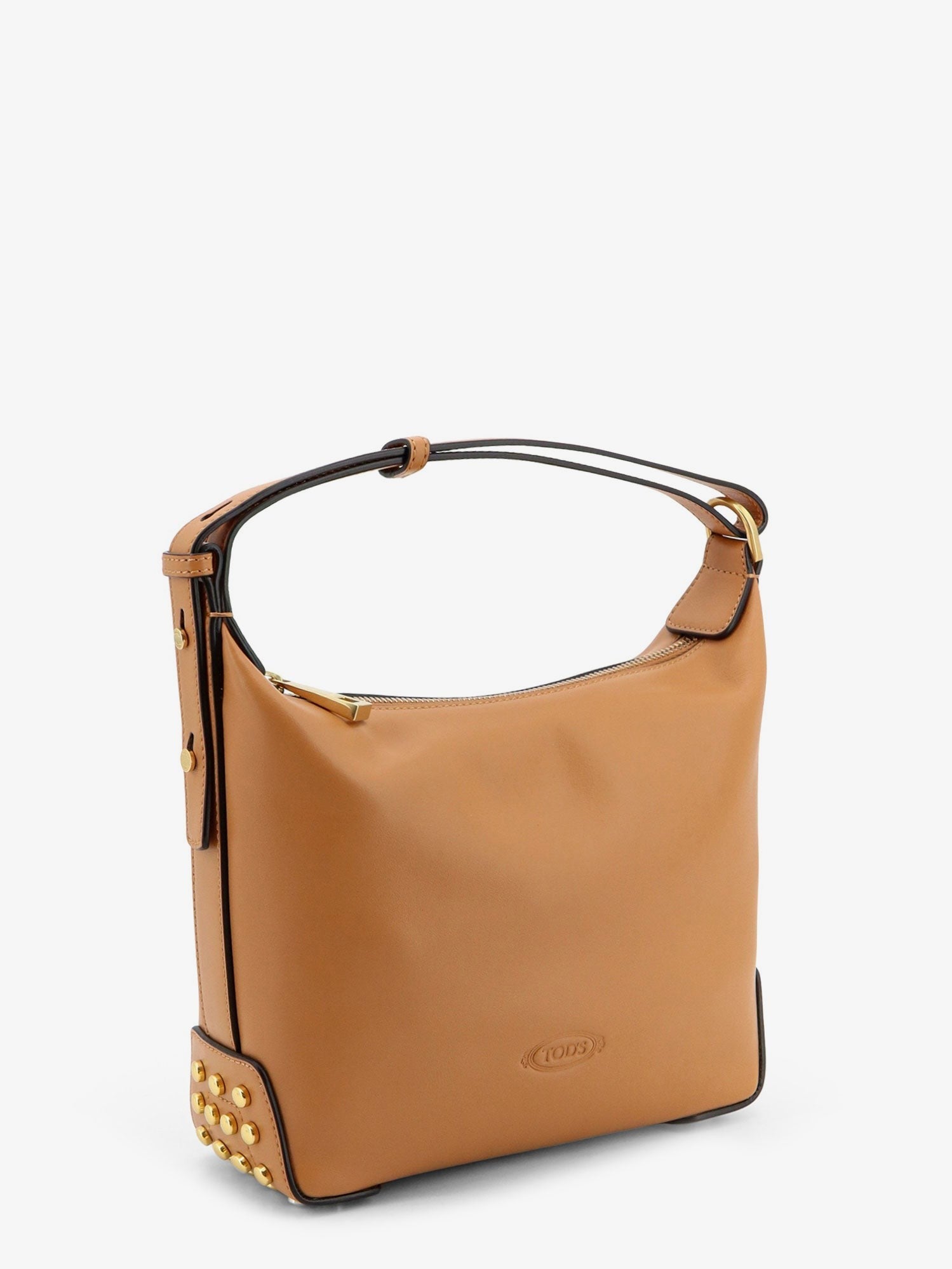 Tod's Women's Metal Dots Leather Mini Bag Brown