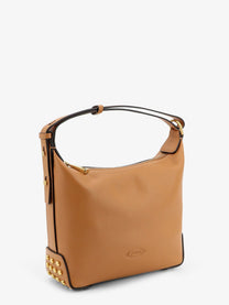 Tod's Women's Metal Dots Leather Mini Bag Brown