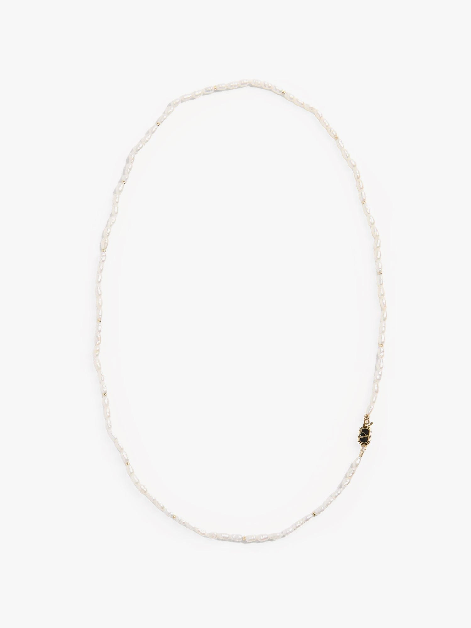 Valentino Men's Metal Necklace White