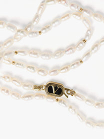 Valentino Men's Metal Necklace White