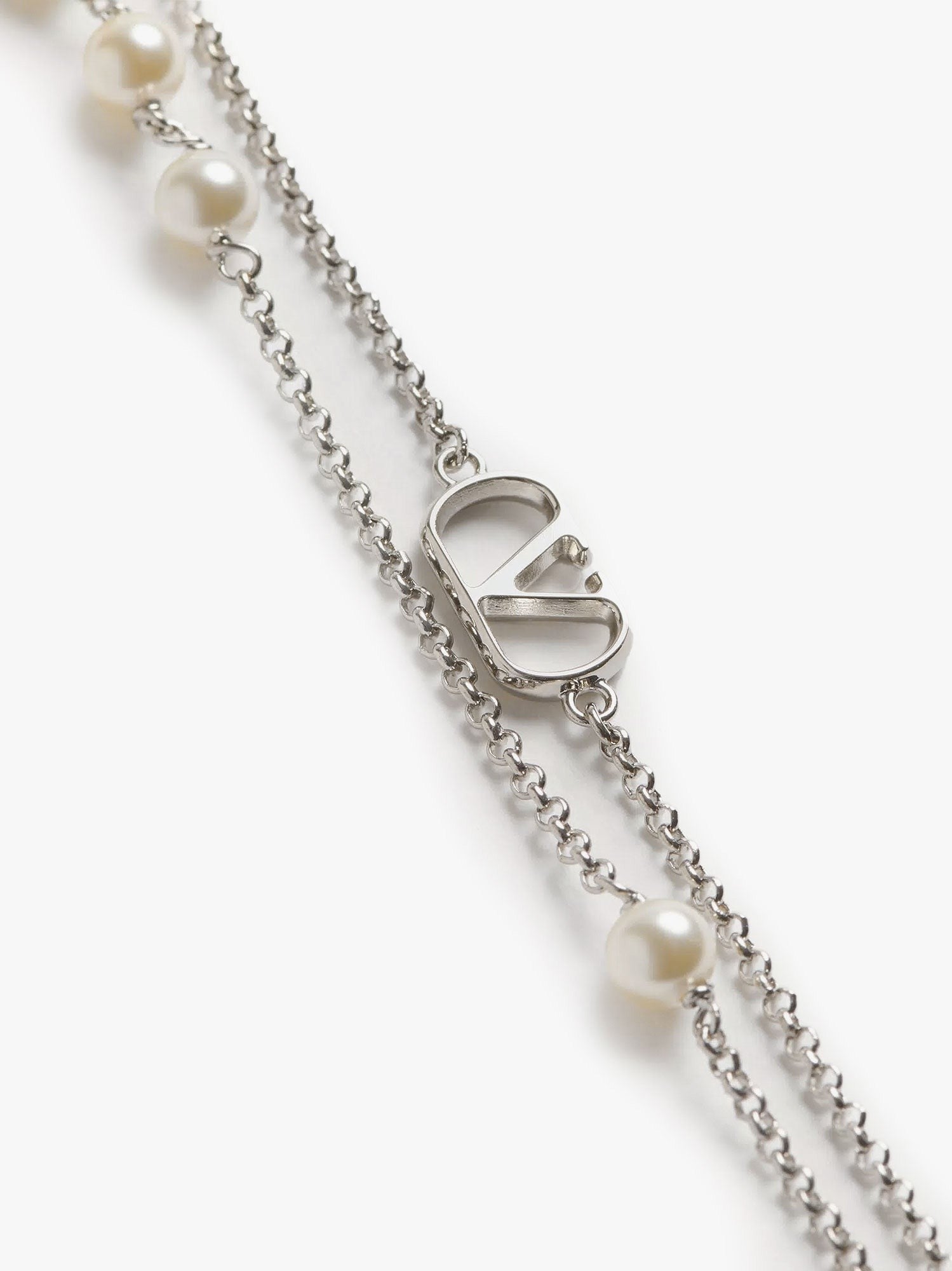 Valentino Men's Metal Necklace Silver