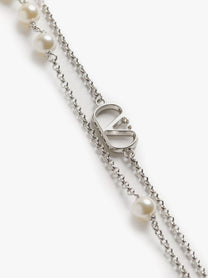 Valentino Men's Metal Necklace Silver