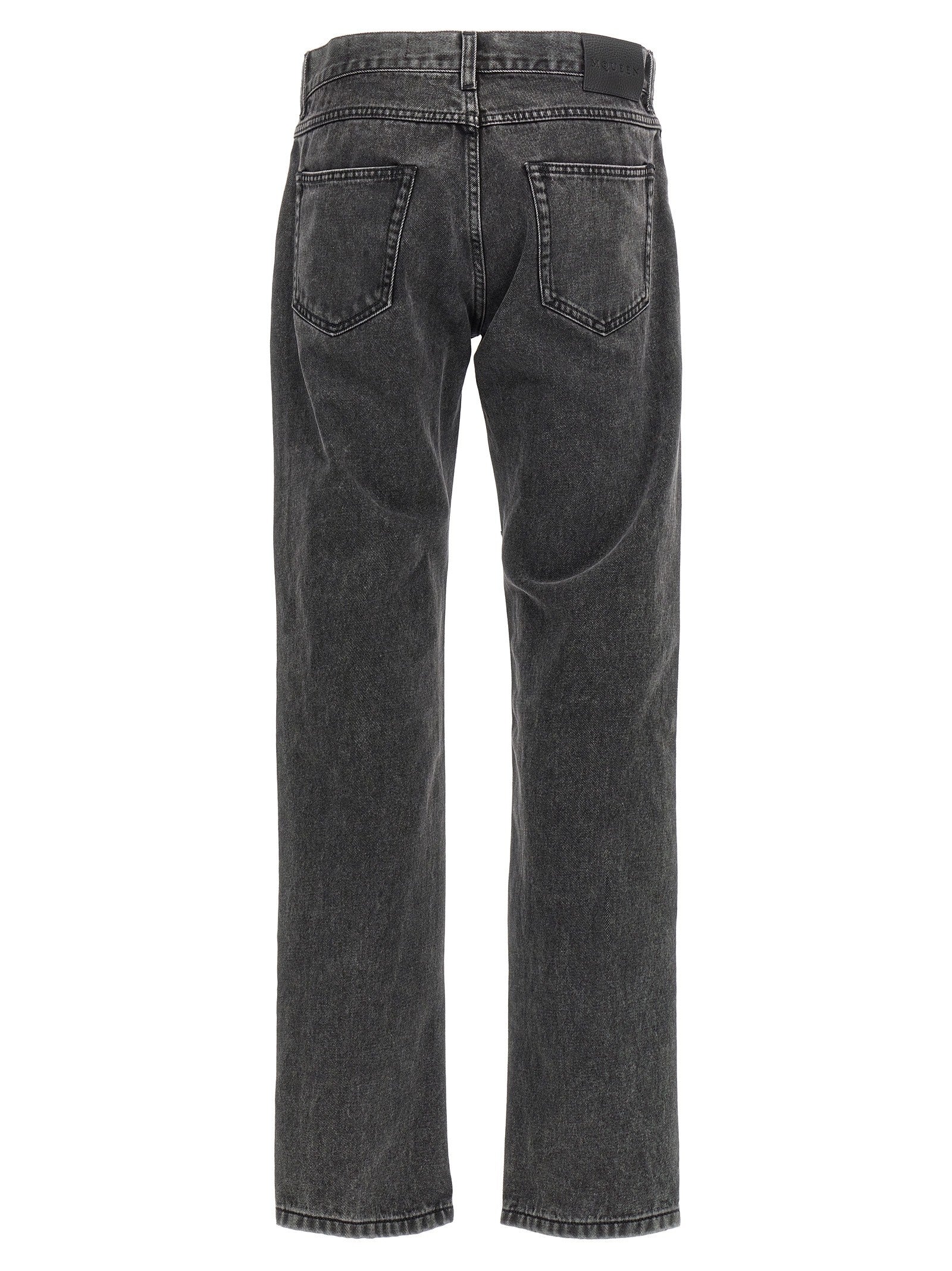 Alexander McQueen Metal Plate Jeans Black