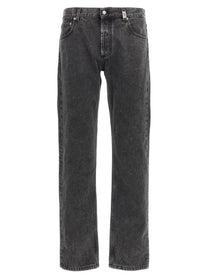 Alexander McQueen Metal Plate Jeans Black