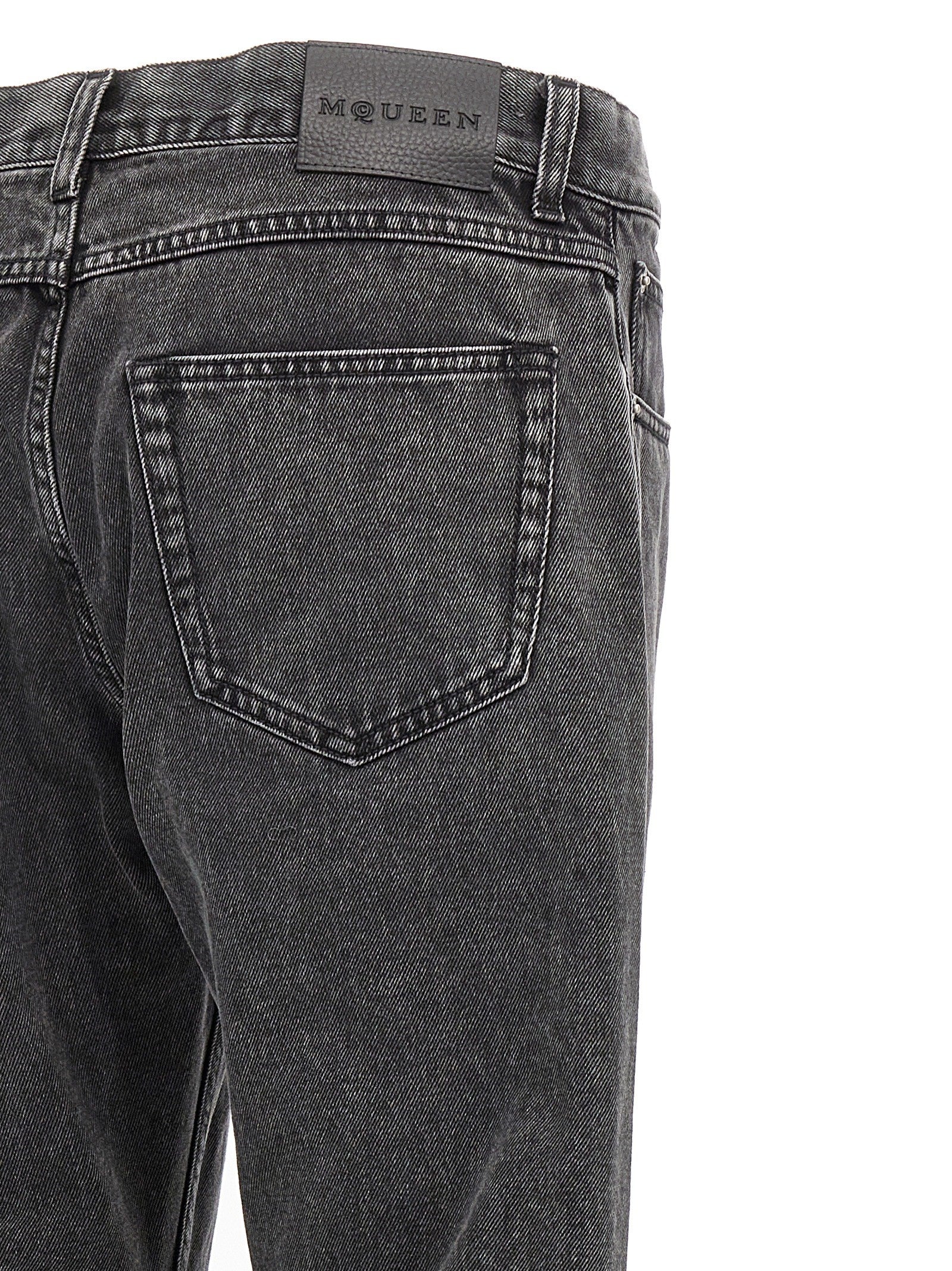 Alexander McQueen Metal Plate Jeans Black