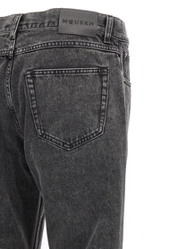 Alexander McQueen Metal Plate Jeans Black