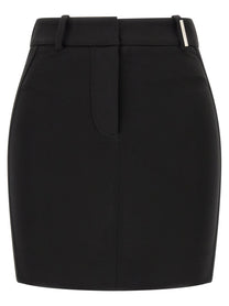 The Attico Metal Plate Skirt Black