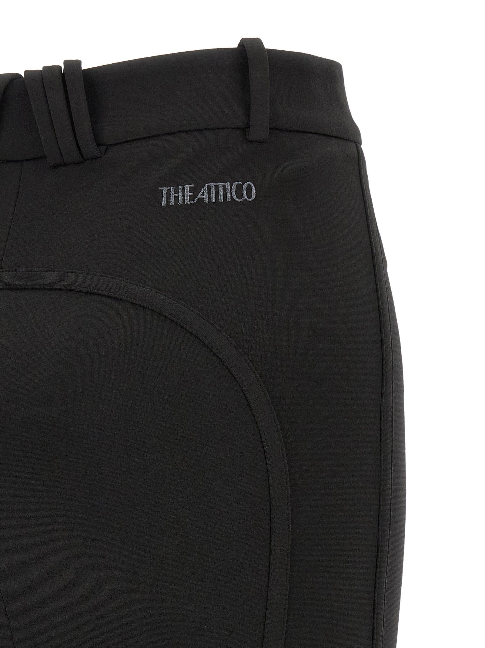 The Attico Metal Plate Skirt Black
