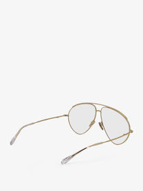 Gucci Men's Metal Sunglasses Beige