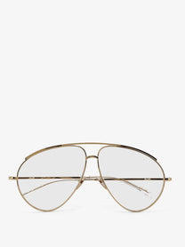 Gucci Men's Metal Sunglasses Beige