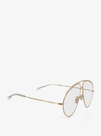 Gucci Men's Metal Sunglasses Beige
