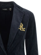 Lauren Ralph Lauren Metal Wire Embroidery Blazer Blue
