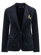 Lauren Ralph Lauren Metal Wire Embroidery Blazer Blue