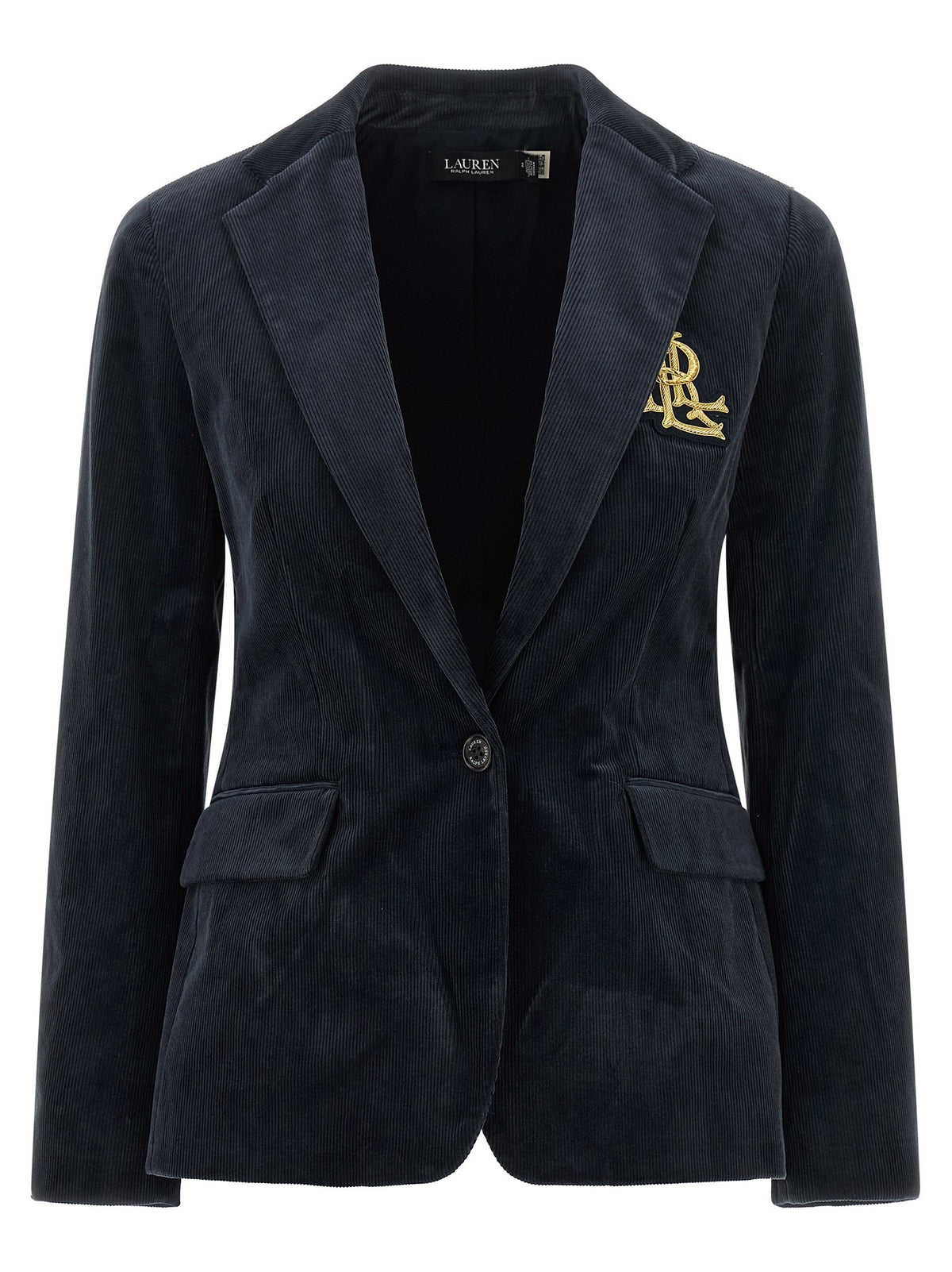 Lauren Ralph Lauren Metal Wire Embroidery Blazer Blue
