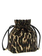 Ganni Metallic Bou Bucket Pouch Brown, view 2