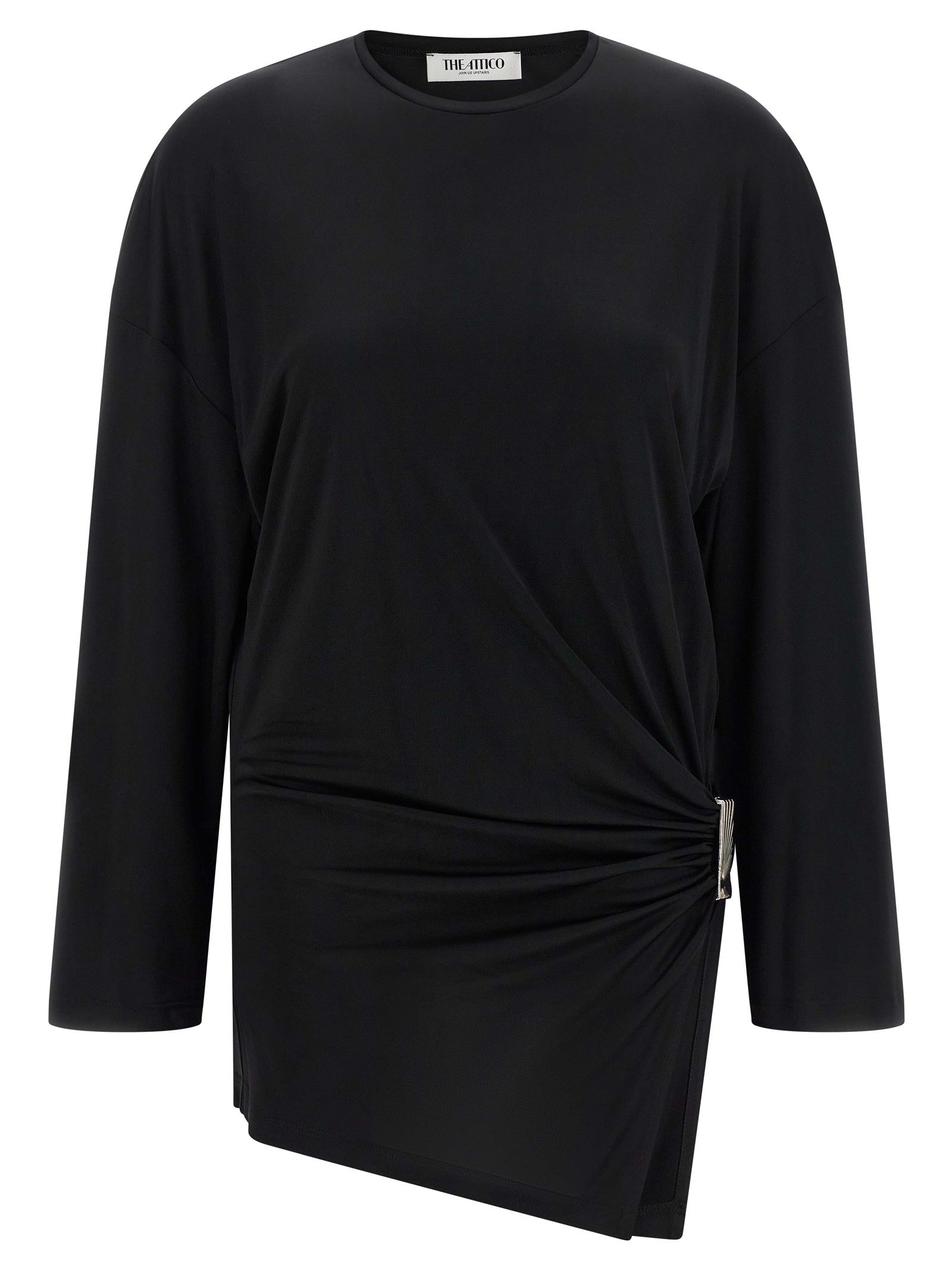 The Attico Metallic Detail Dress Black