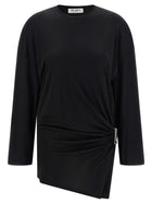 The Attico Metallic Detail Dress Black