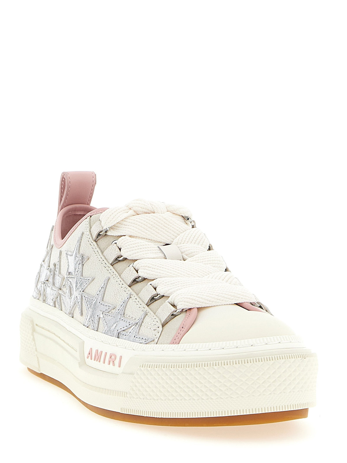 AMIRI Metallic Stars Court Low Sneakers Gold, view 2
