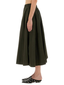 ASPESI Women's Mia Skirt Green ASPESI