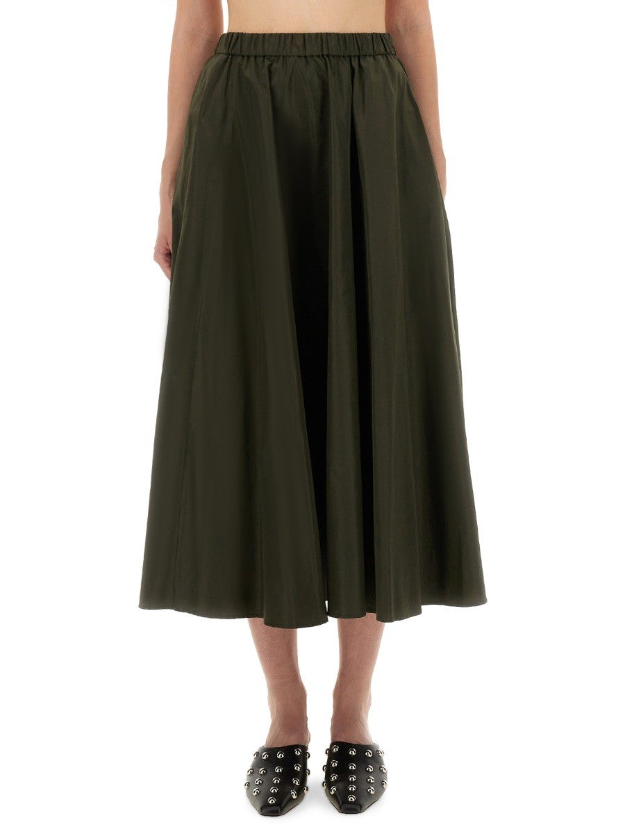 ASPESI Women's Mia Skirt Green ASPESI