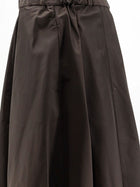 ASPESI Women's Mia Taffeta Skirt Brown, view 3