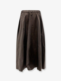 ASPESI Women's Mia Taffeta Skirt Brown
