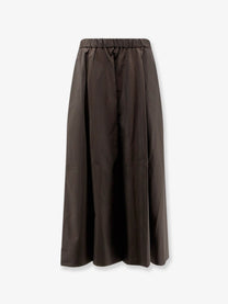 ASPESI Women's Mia Taffeta Skirt Brown