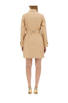 Michael Kors Women's Cotton Trench Coat Beige, view 3