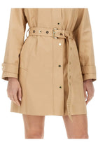 Michael Kors Women's Cotton Trench Coat Beige, view 4