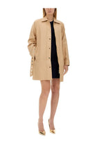 Michael Kors Women's Cotton Trench Coat Beige, view 2