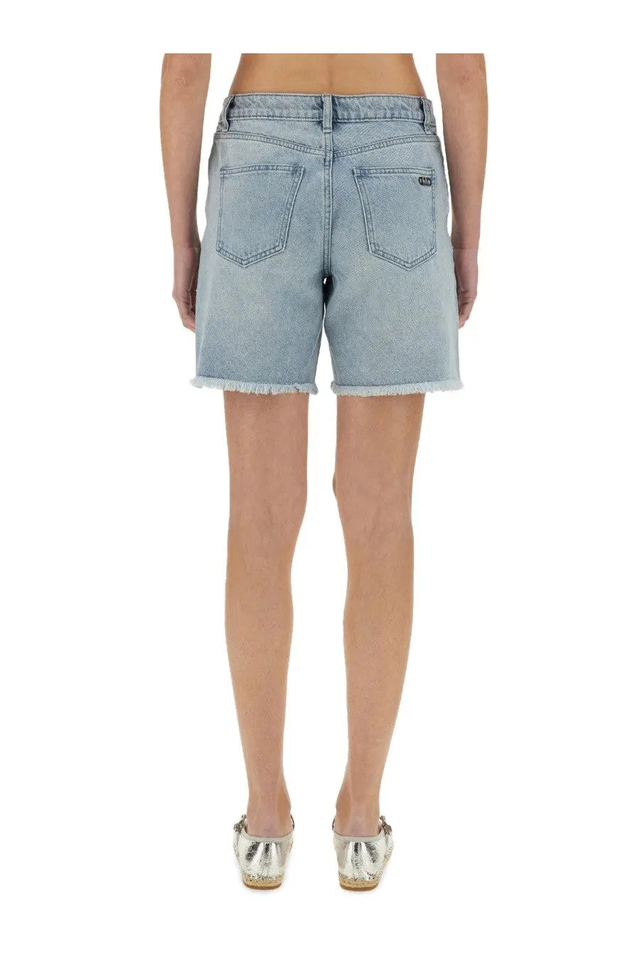 Michael Kors Women's Denim Boyfriend Shorts Blue, view 3