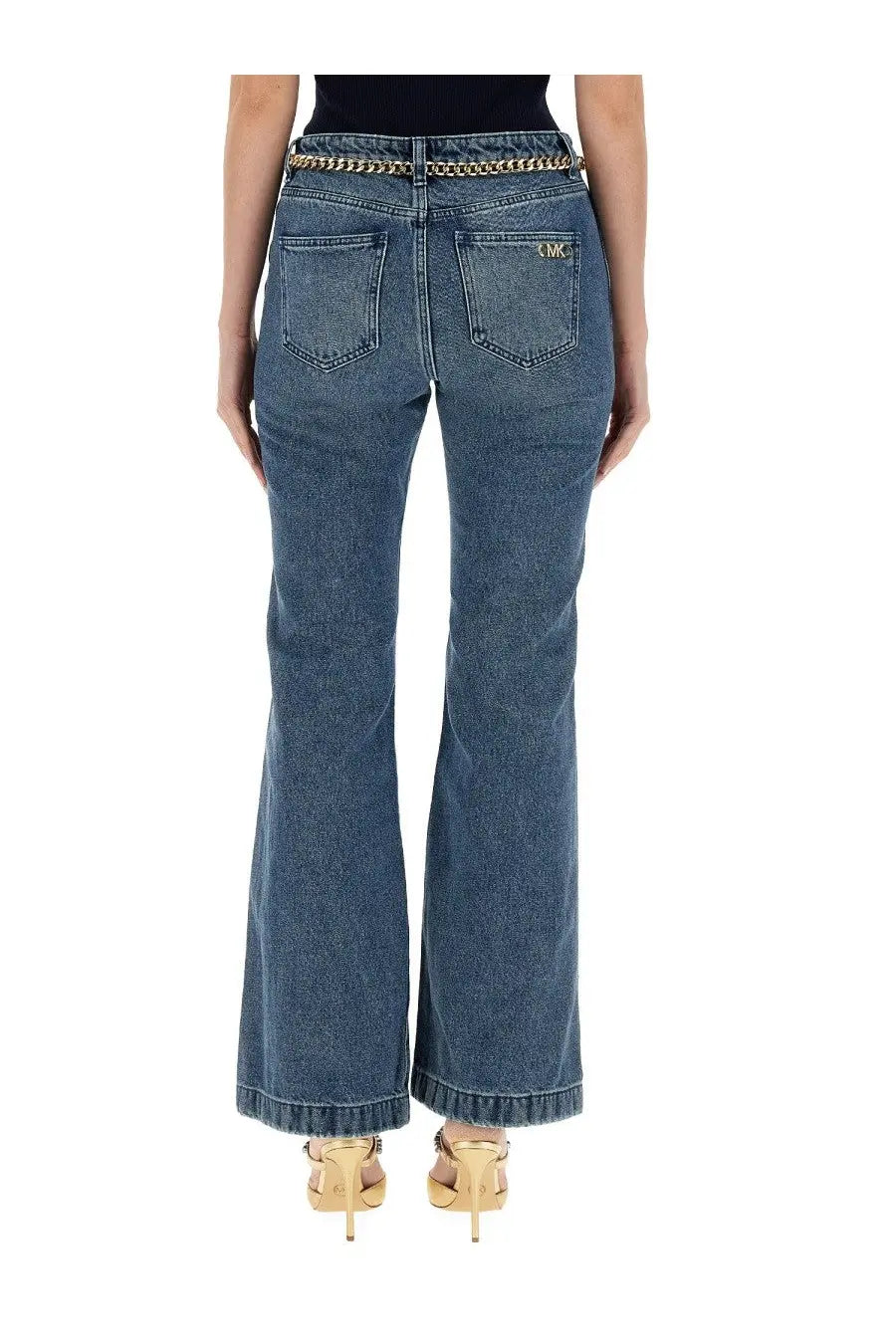 Michael Kors Women's Flare Fit Jeans Blue, view 4