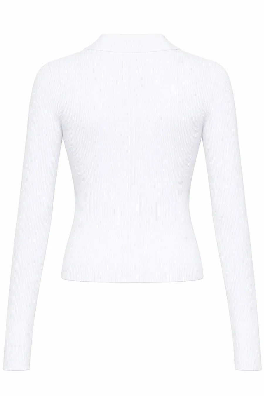 Michael Kors Women's Long Sleeved Polo Shirt White, view 2