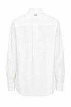 Michael Kors Women's Poplin Shirt White, view 2