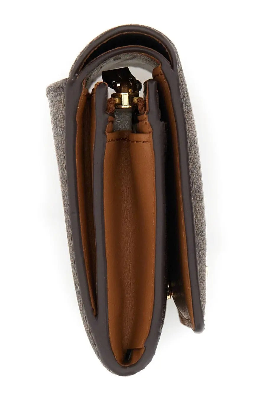 Michael Kors Women's Jet Set Wallet Brown, view 4