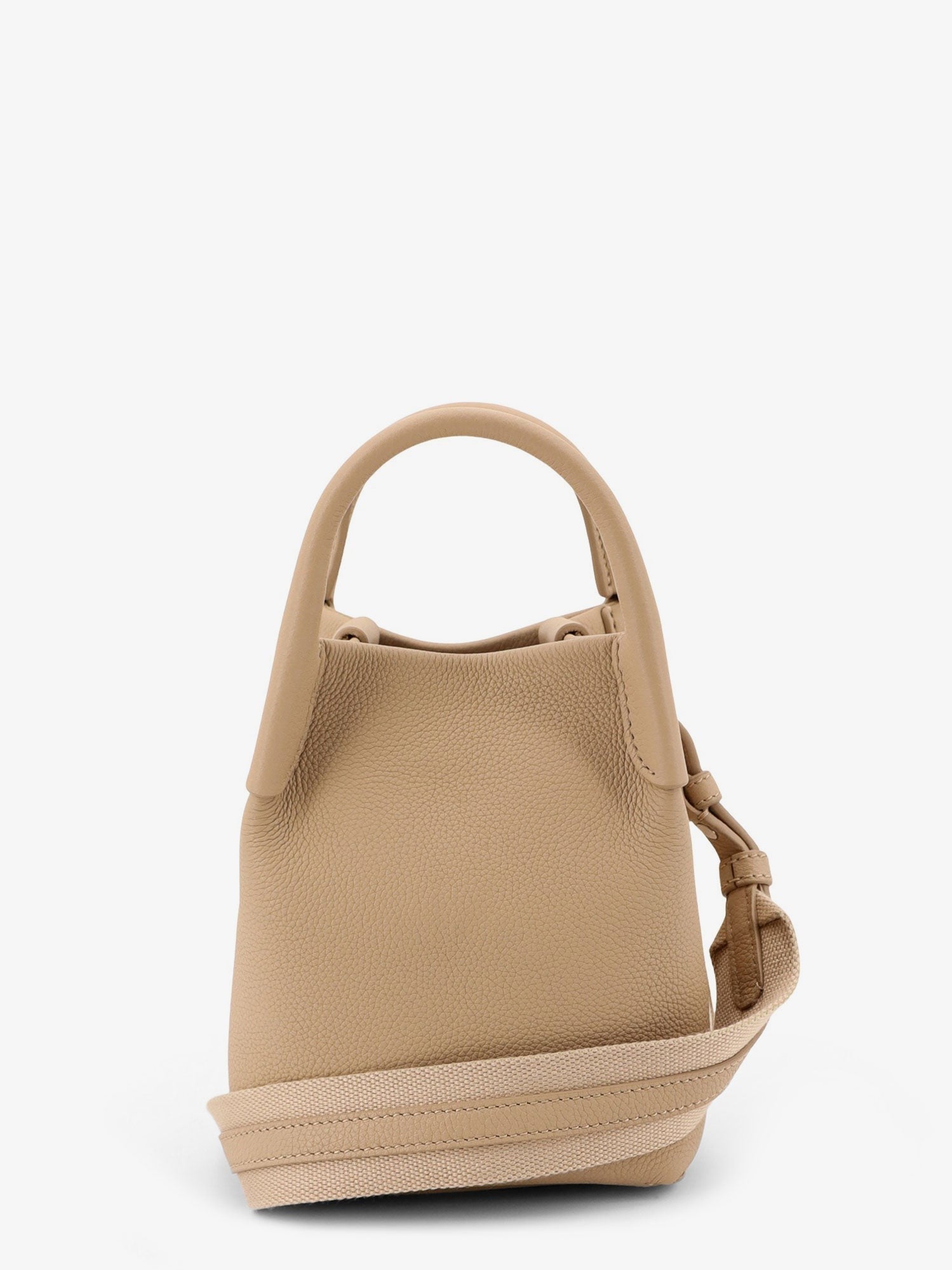 Micro Bale Leather Bucket Bag