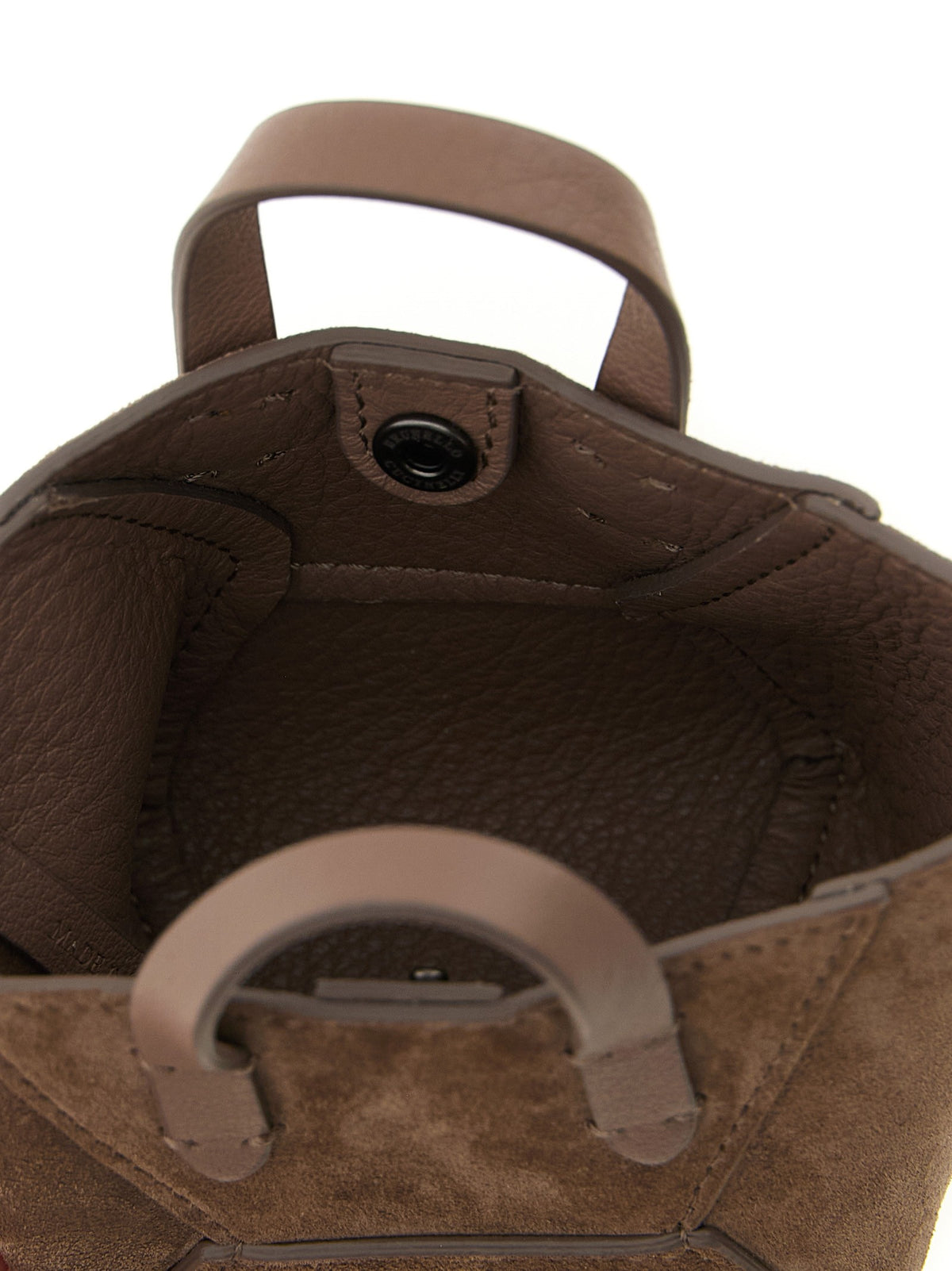 Brunello Cucinelli Micro BC Duo Bag Brown, view 4