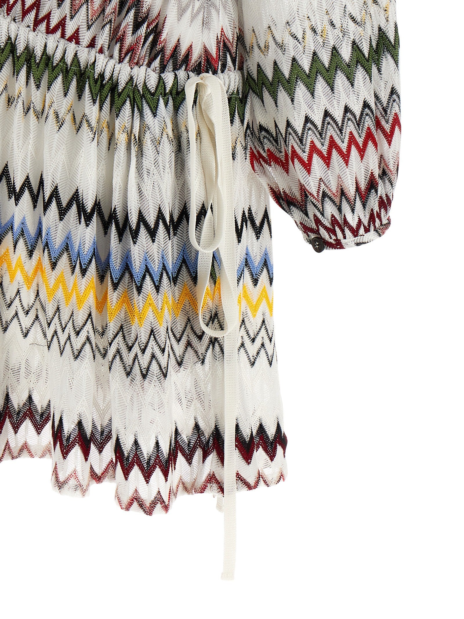 Missoni Micro Chevron Dress White