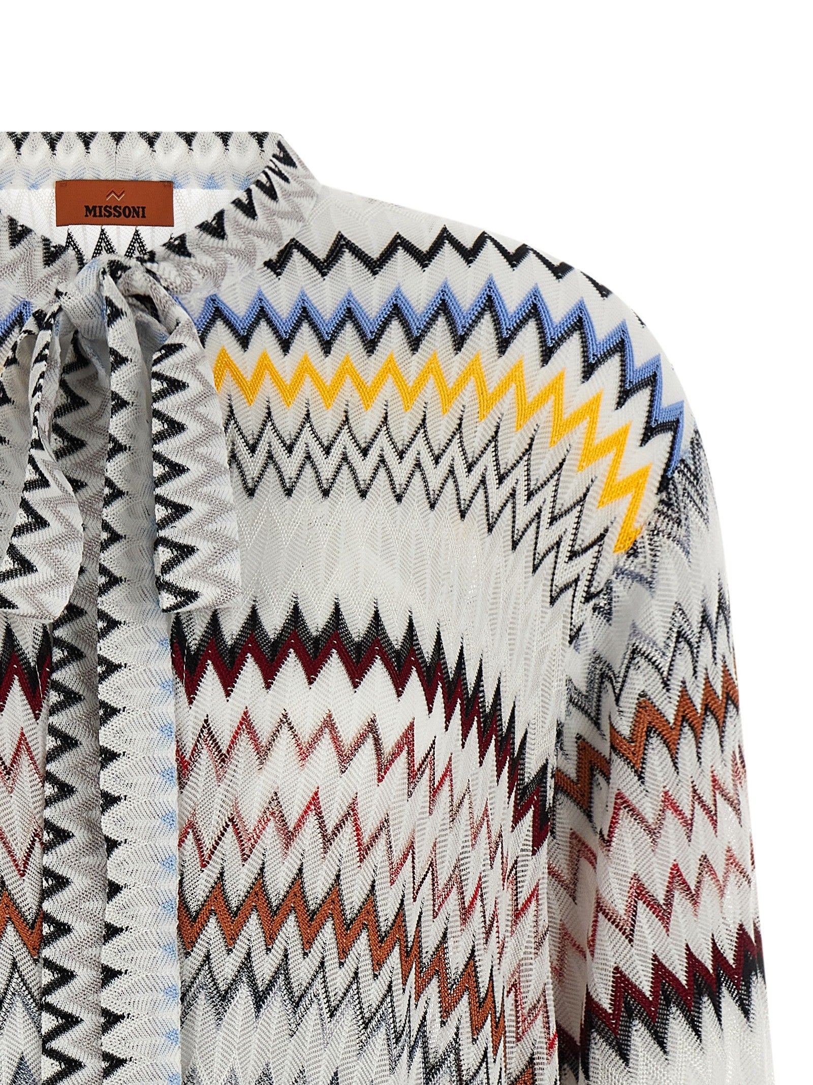 Missoni Micro Chevron Dress White