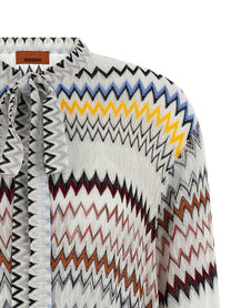 Missoni Micro Chevron Dress White