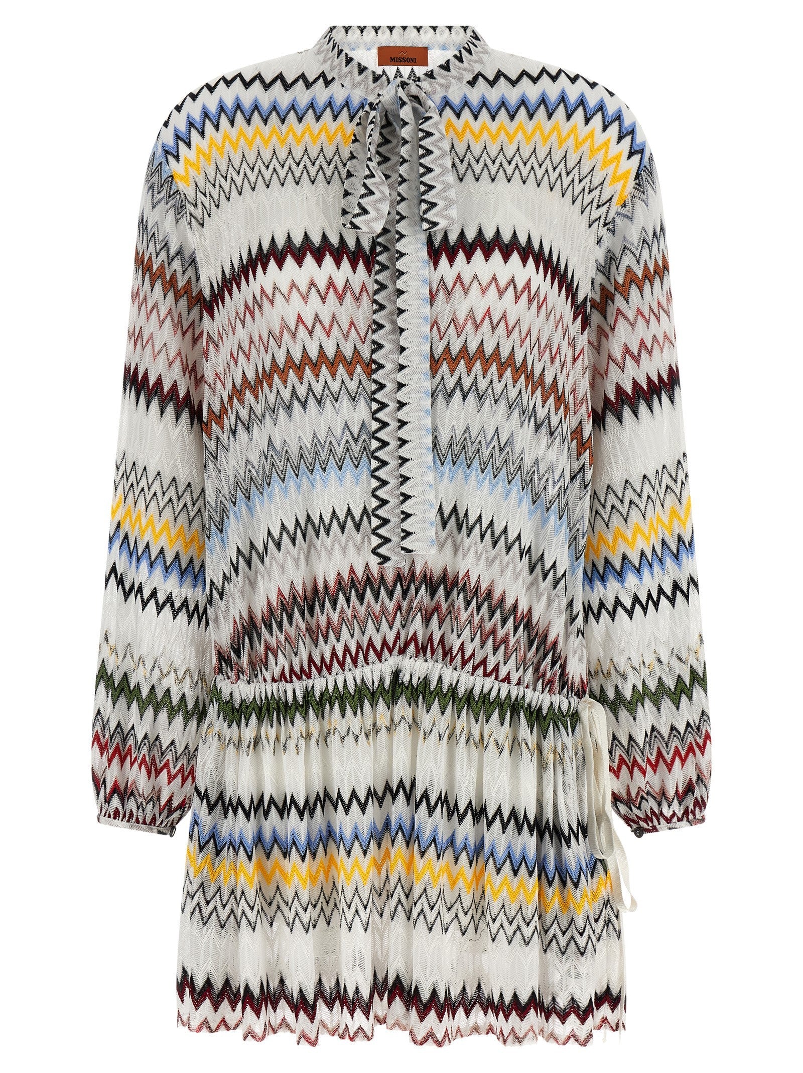 Missoni Micro Chevron Dress White