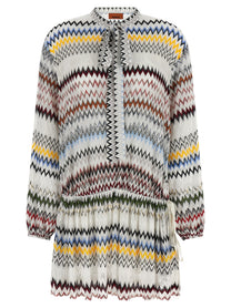 Missoni Micro Chevron Dress White